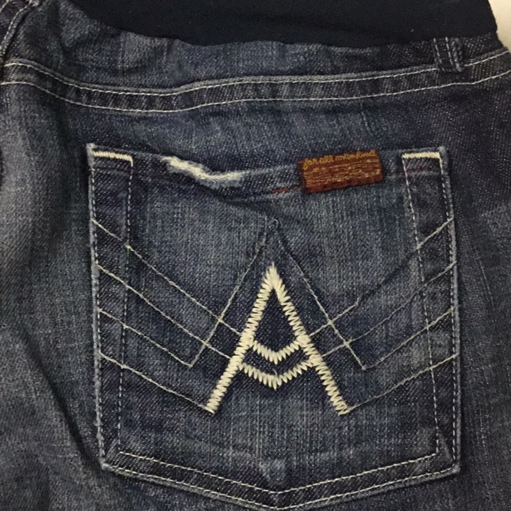 Sz 31 7fam maternity sewn bootcut jeans